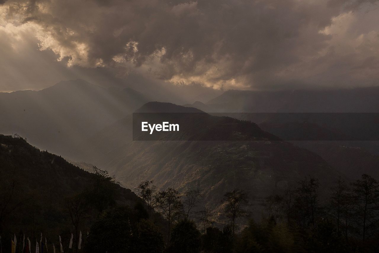 SCENIC VIEW OF LANDSCAPE AGAINST SKY DURING SUNSET