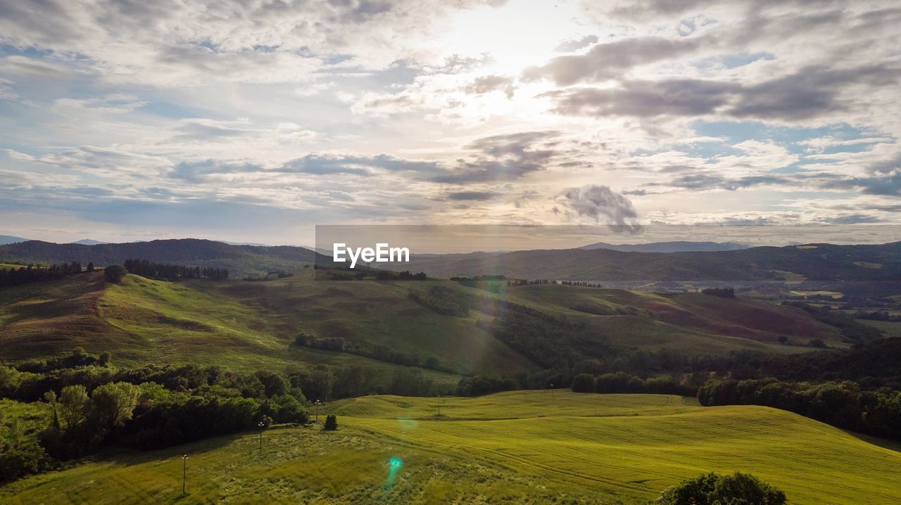 Scenic view of landscape against sky