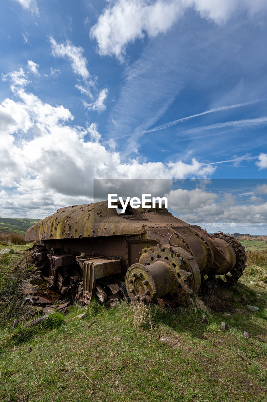 view of old ruins against sky