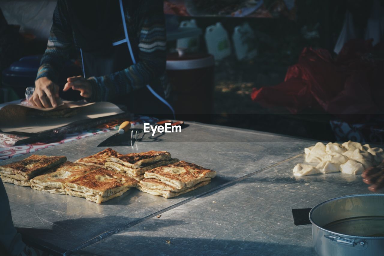 Woman preparing food