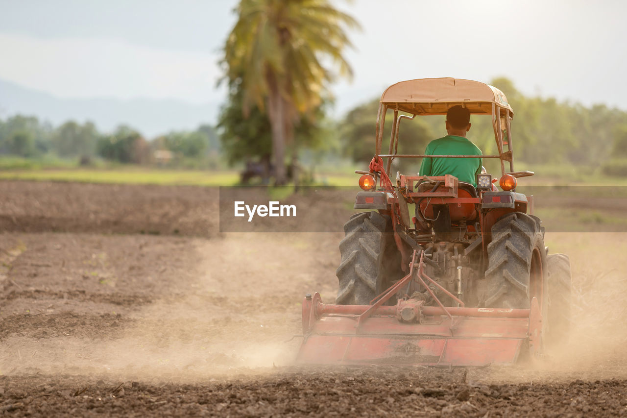 TRACTOR IN FIELD