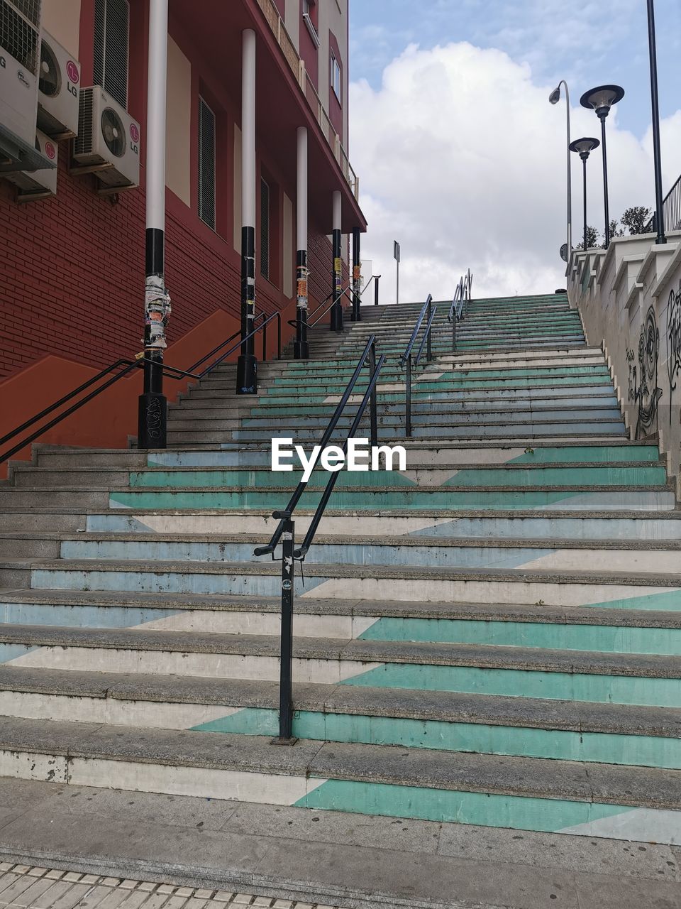 STAIRCASE LEADING TOWARDS BUILDING