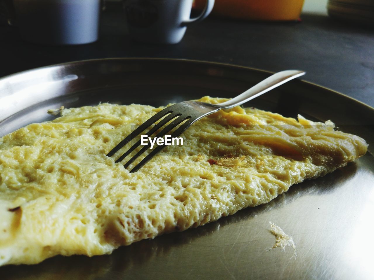 CLOSE-UP OF BREAKFAST ON PLATE