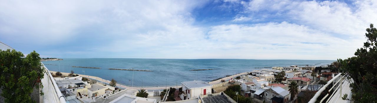 Panoramic view of sea against sky