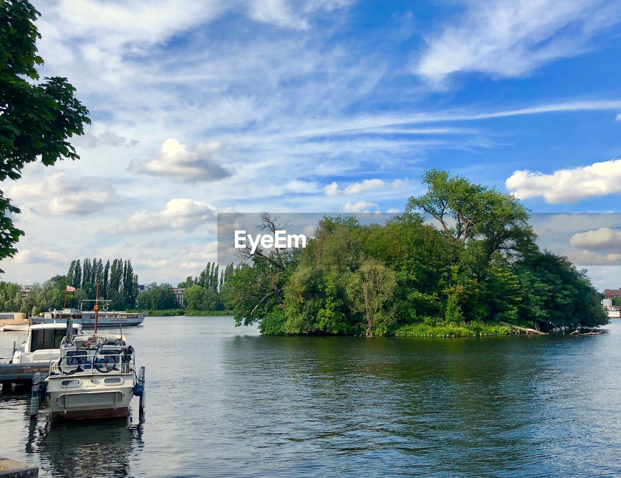 Scenic view of river against sky