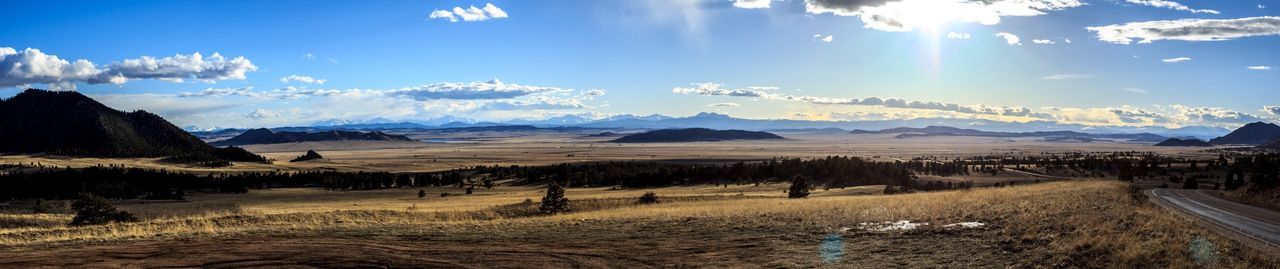 Panoramic view of beach against sky