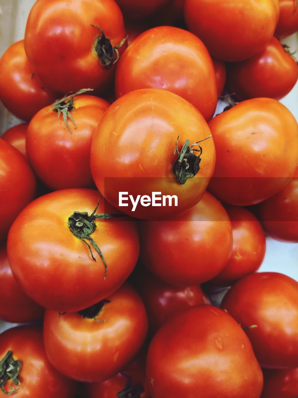 Full frame shot of tomatoes in market