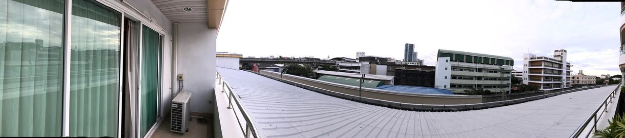 PANORAMIC VIEW OF CITY BUILDINGS AGAINST SKY