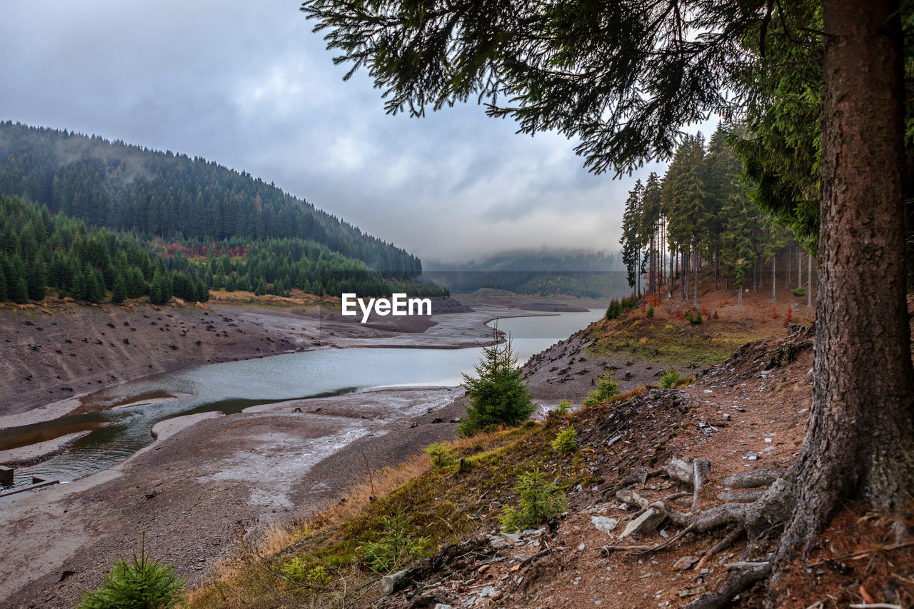 Scenic view of river against sky