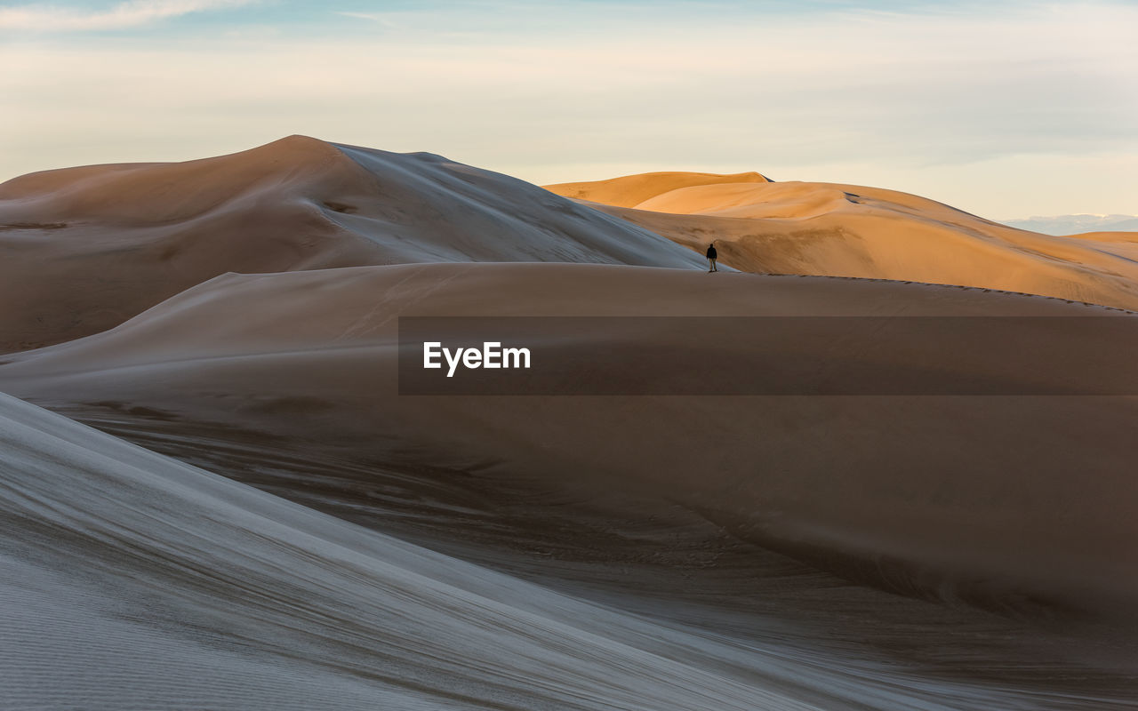 Scenic view of desert against sky