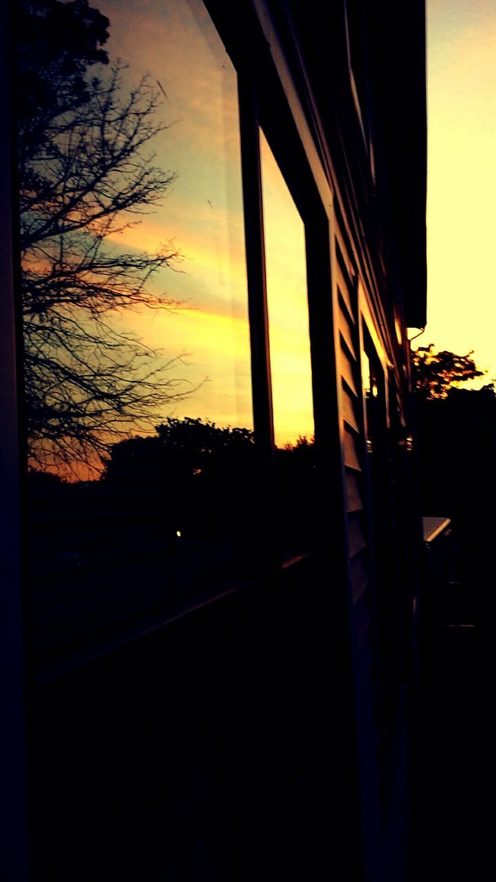 VIEW OF BUILT STRUCTURES AT SUNSET