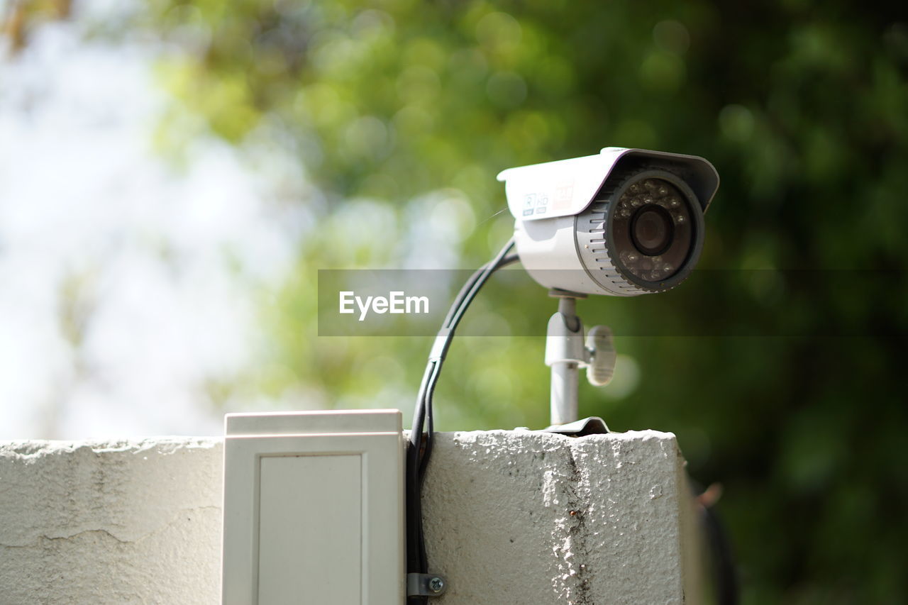 Close-up of cctv camera 