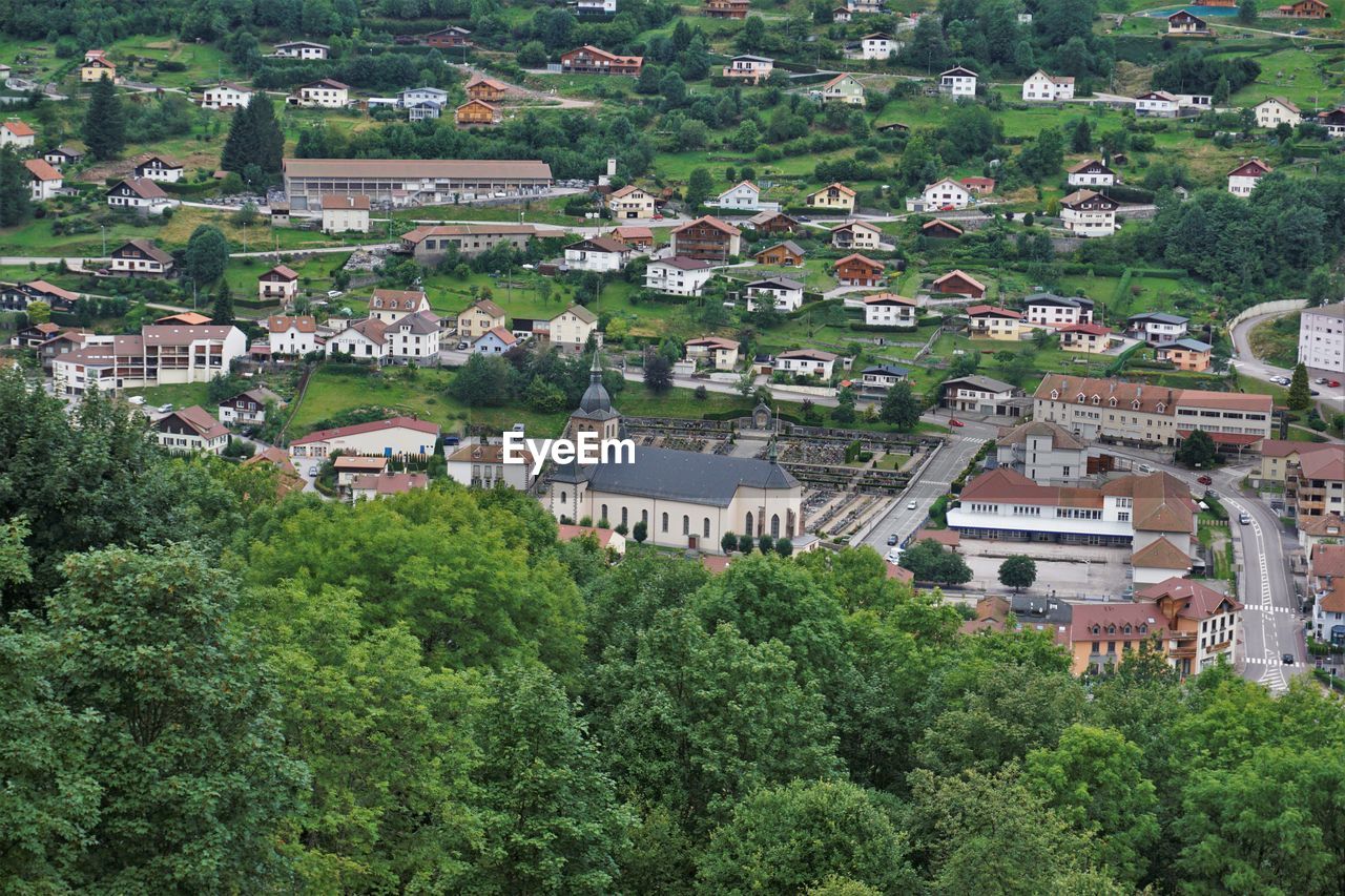 HIGH ANGLE VIEW OF TOWN