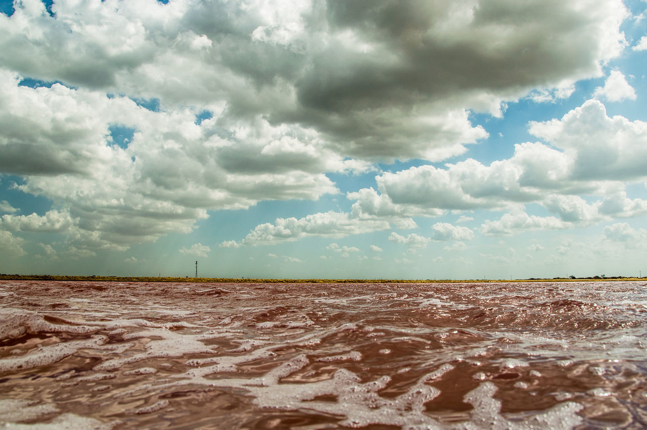 SCENIC VIEW OF SEA AGAINST STORM CLOUDS