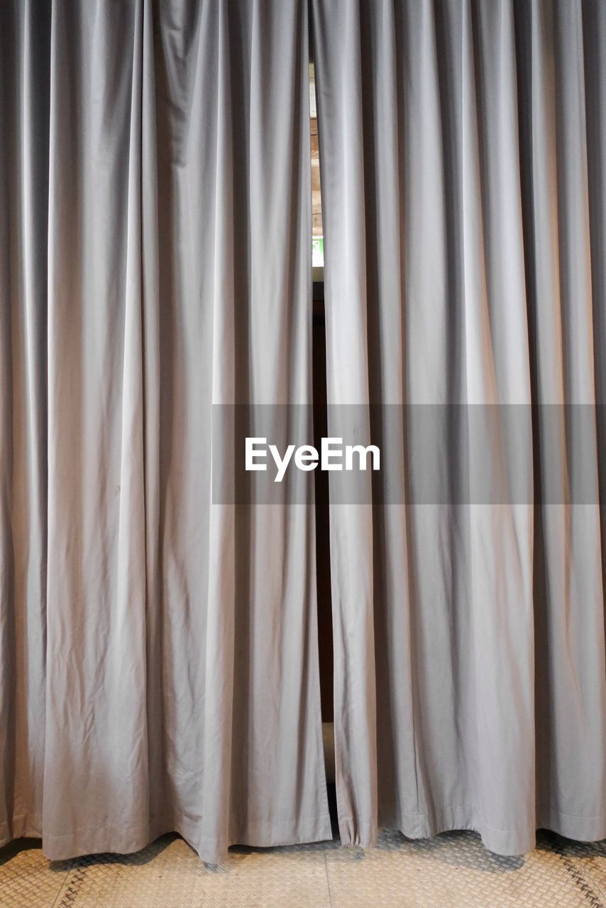 Brown curtain at home