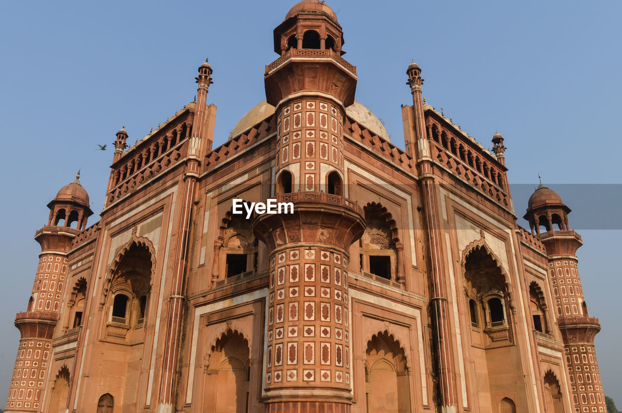 Low angle view of historical building against sky