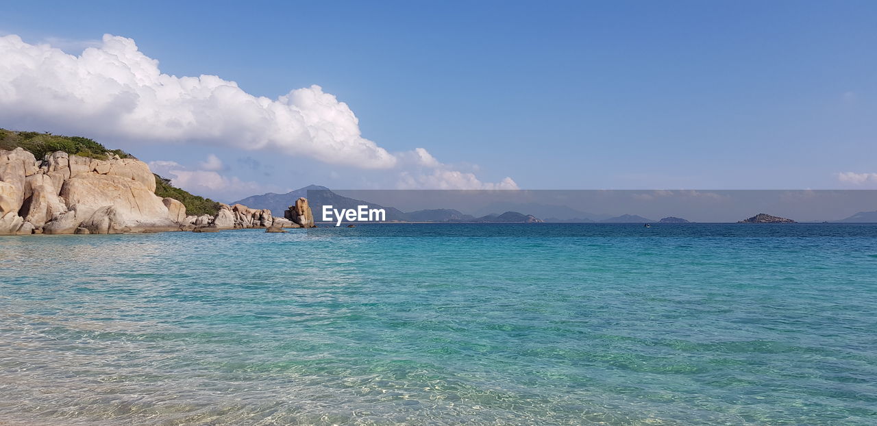 Panoramic view of sea against sky