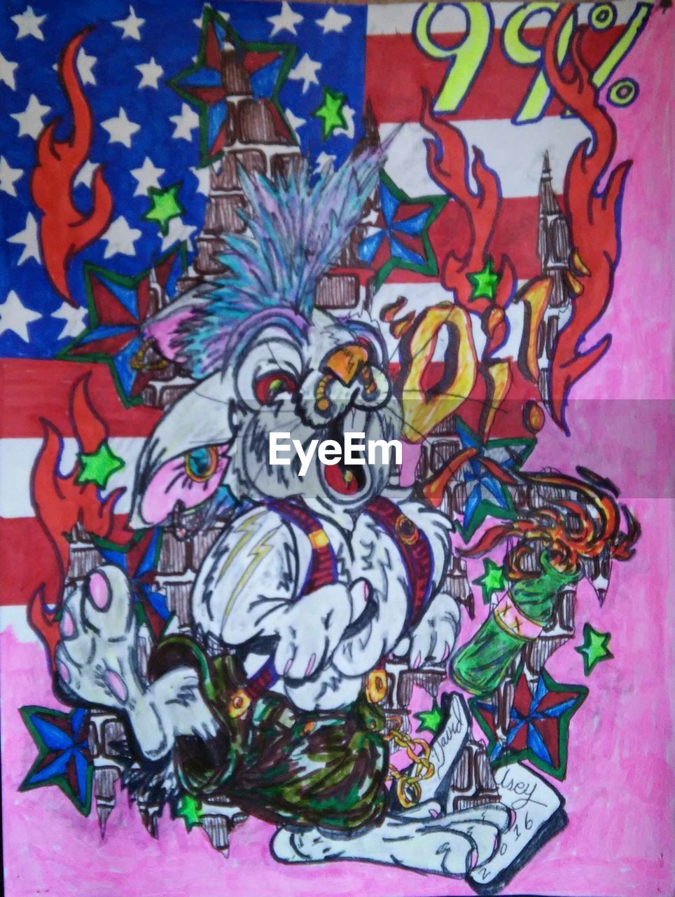 CLOSE-UP OF MURAL