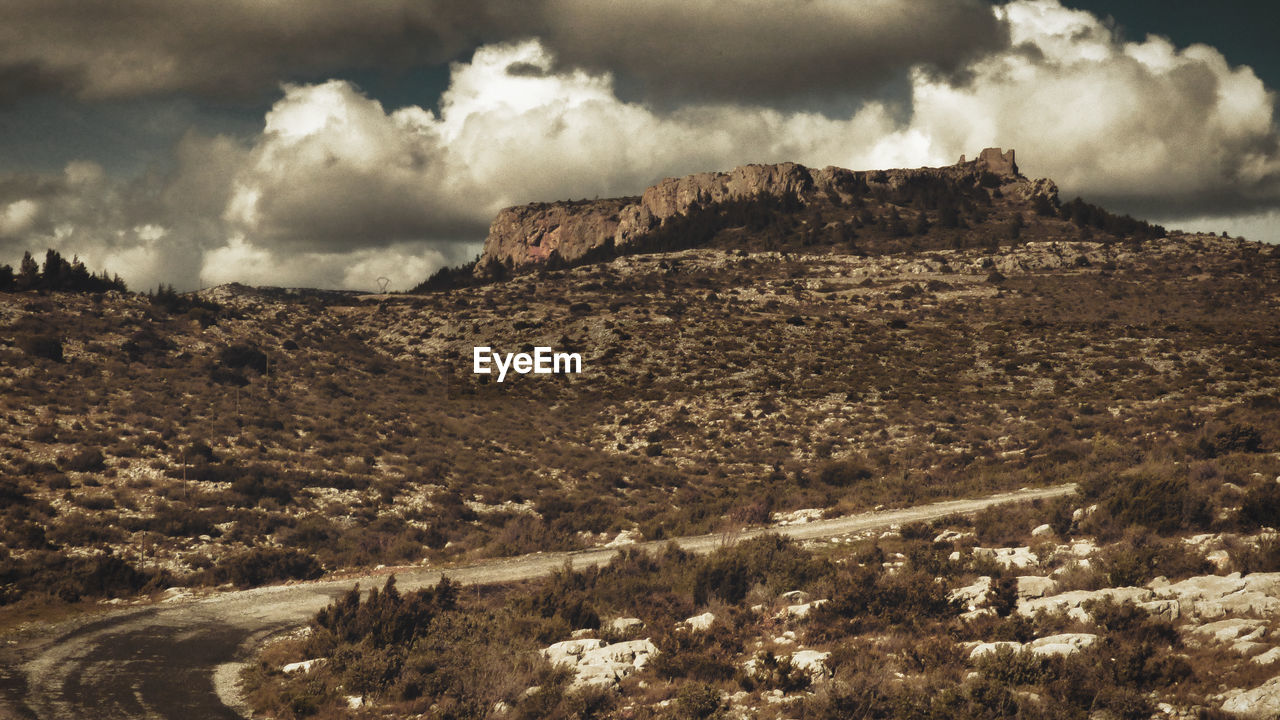 PANORAMIC VIEW OF ARID LANDSCAPE