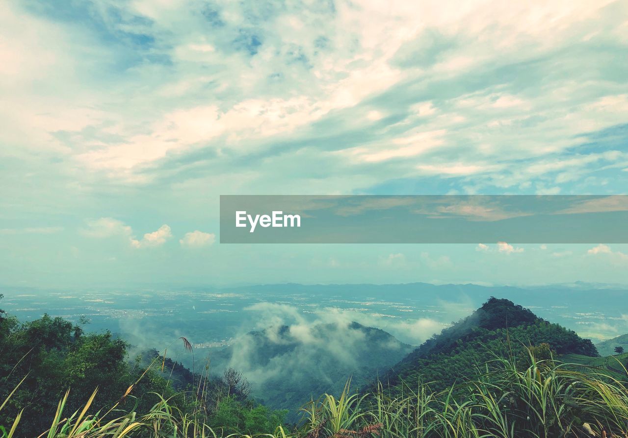 Scenic view of landscape against sky
