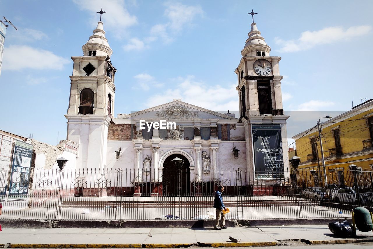 View of church against cloudy sky