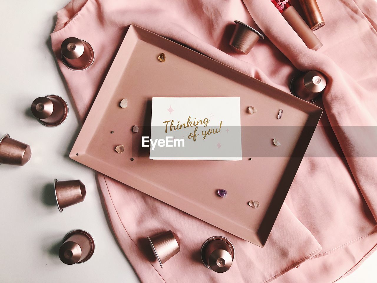 Directly above shot of objects on table