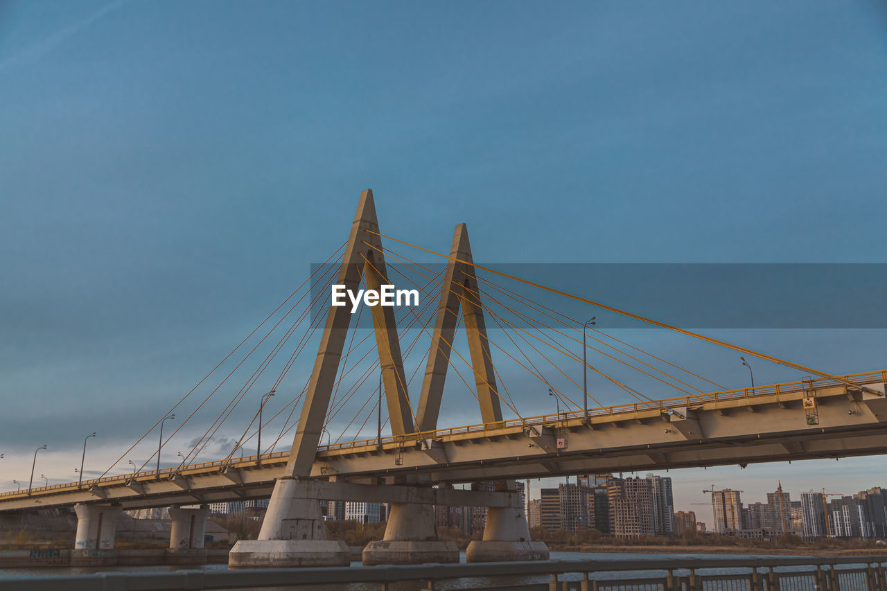 Low angle view of bridge against sky