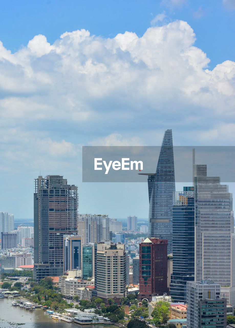 MODERN BUILDINGS AGAINST SKY