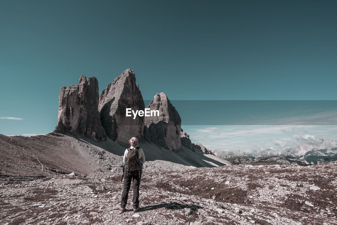 Panoramic view of the tre cime di lavaredo, dolomites