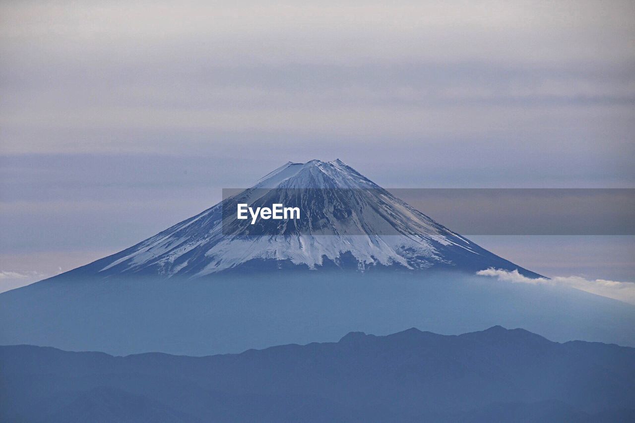 View of snowcapped mountain