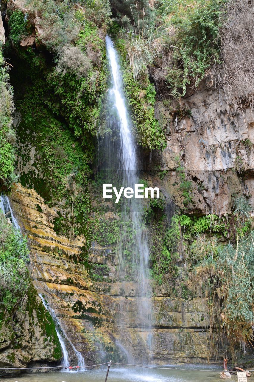 SCENIC VIEW OF WATERFALL