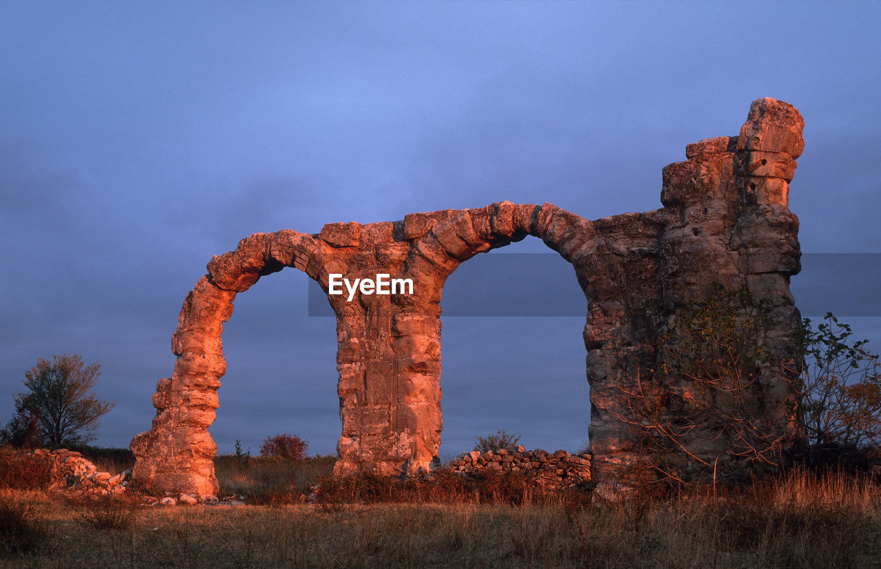 Old ruins against sky