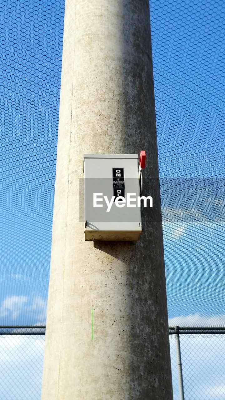 Electricity box at electricity pylon