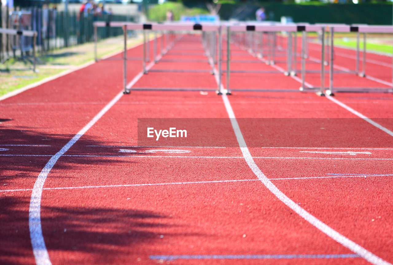 Close-up of sports track