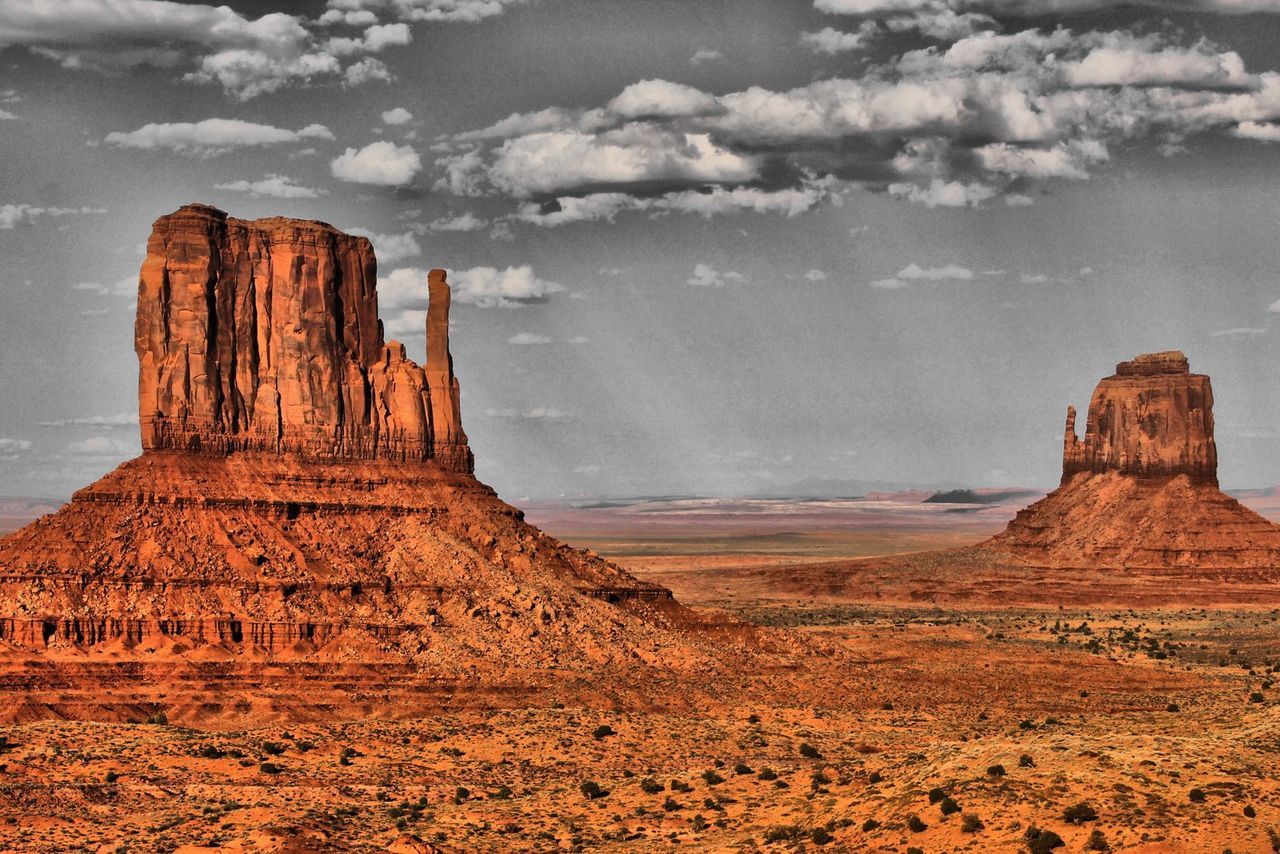 Monument valley against sky