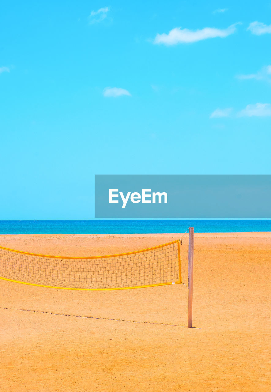 Stylish summer wallpaper. beach and volleyball. travel vacation concept
