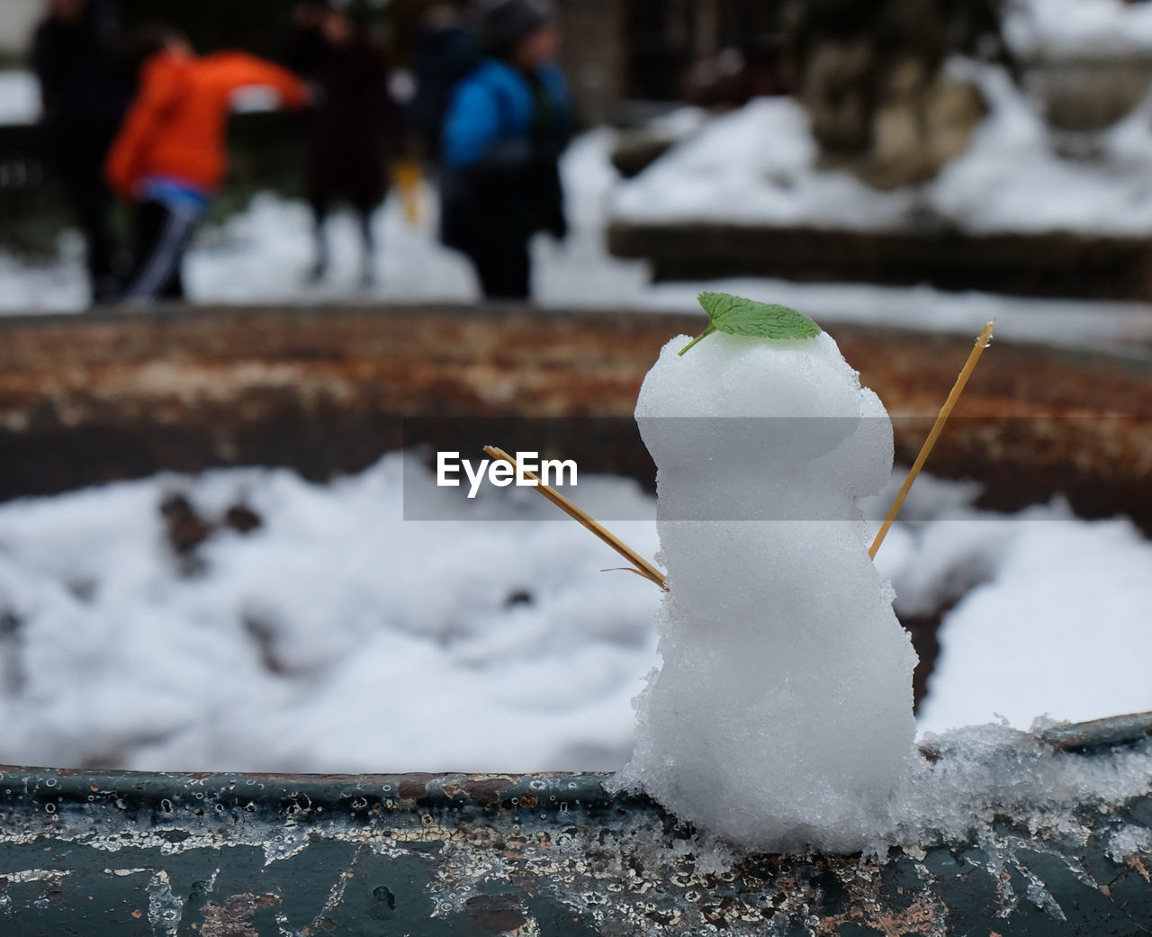 CLOSE-UP OF FROZEN WATER