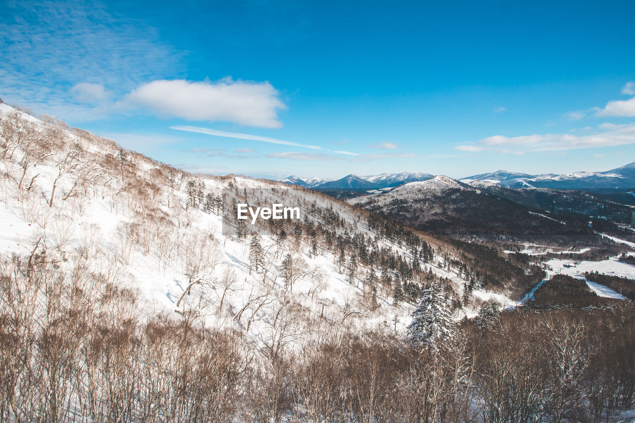 panoramic view of snowcapped mountains against sky