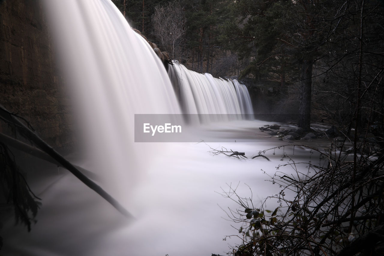 VIEW OF WATERFALL IN FOREST