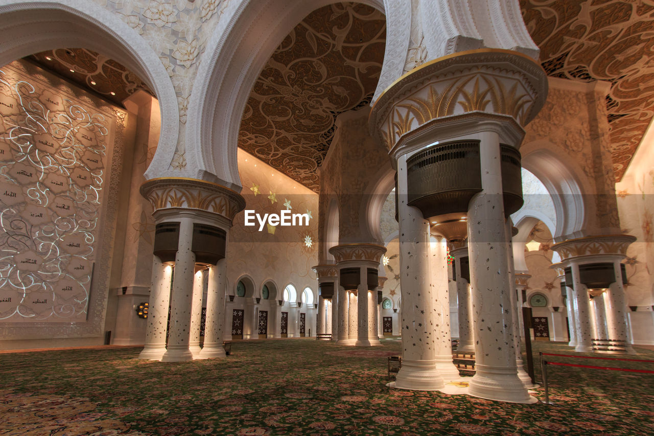 INTERIOR OF HISTORIC TEMPLE