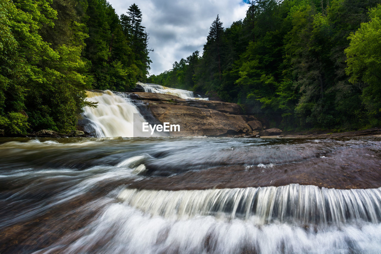 Triple falls, in dupont state forest, north carolina.