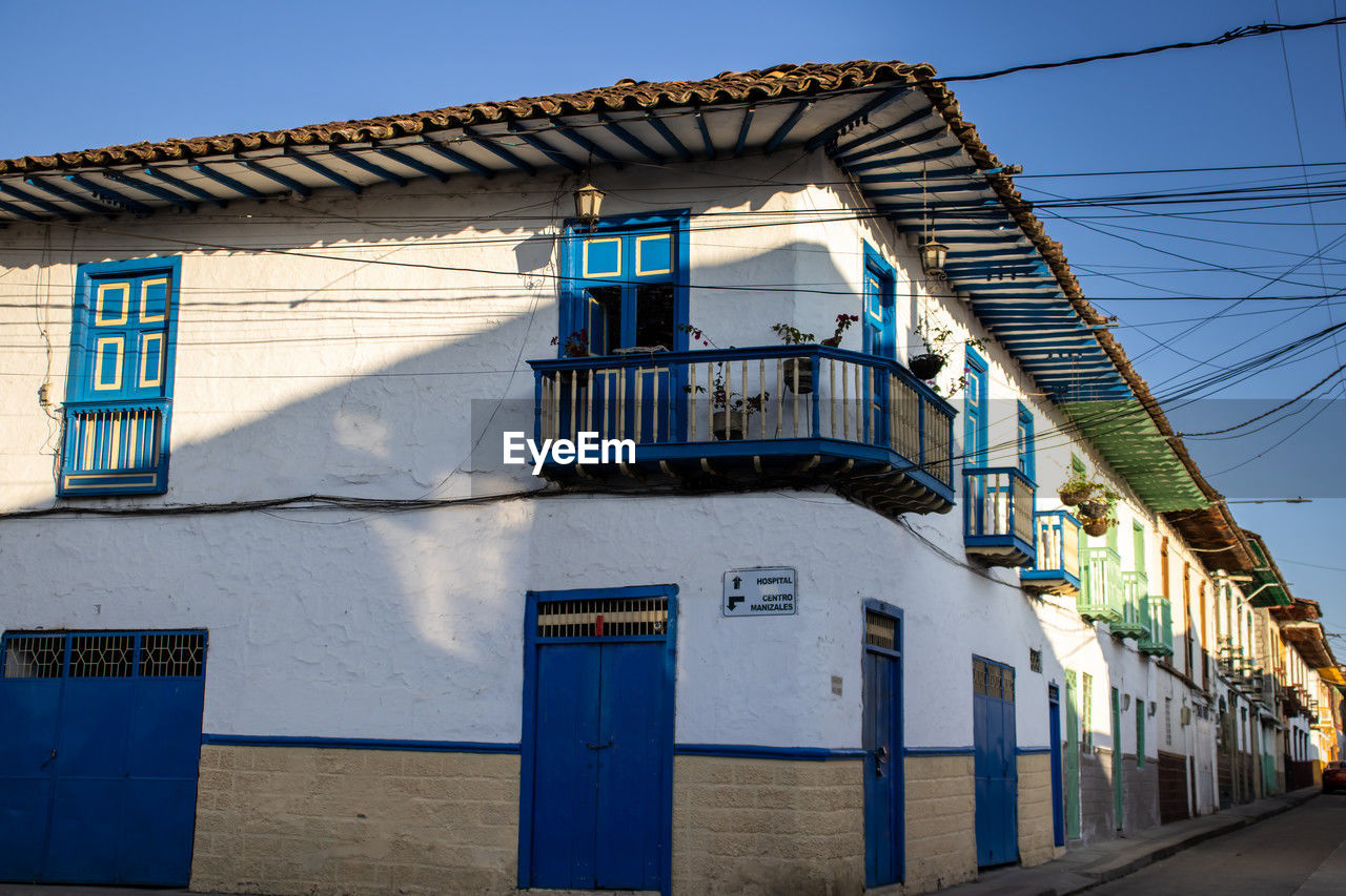 Beautiful streets of the heritage town of salamina located at the caldas department in colombia.