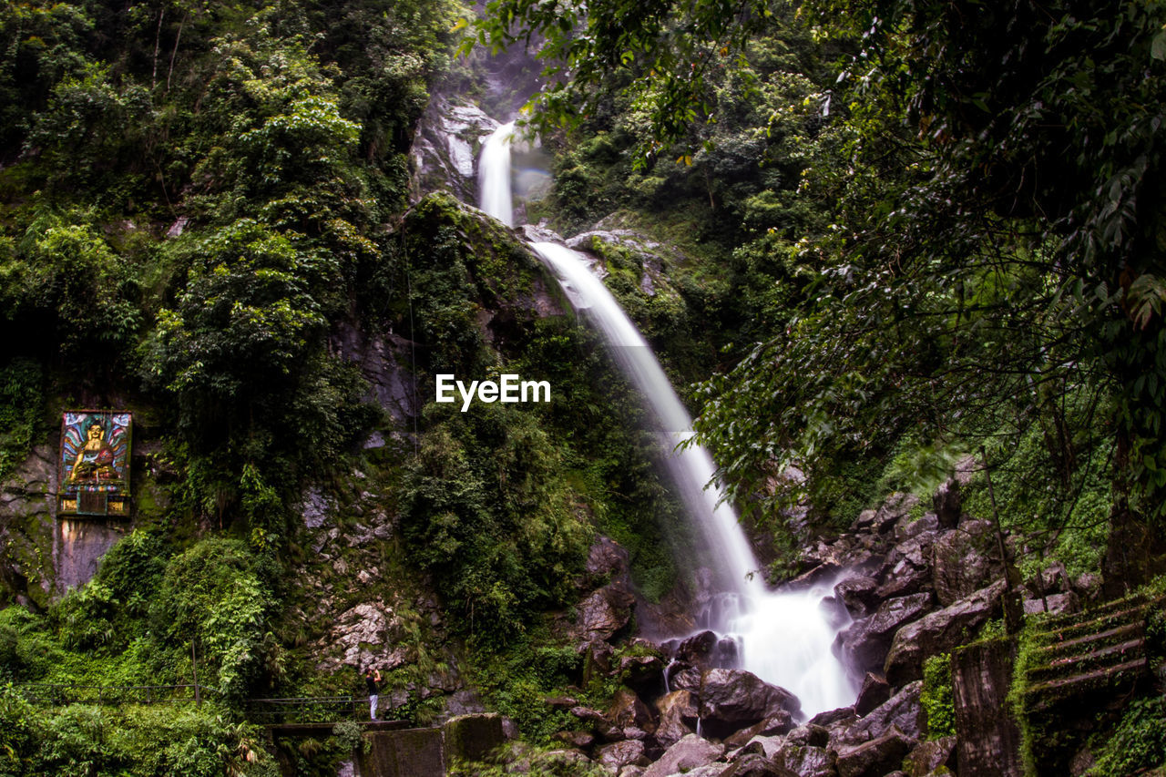 River flowing through rocks