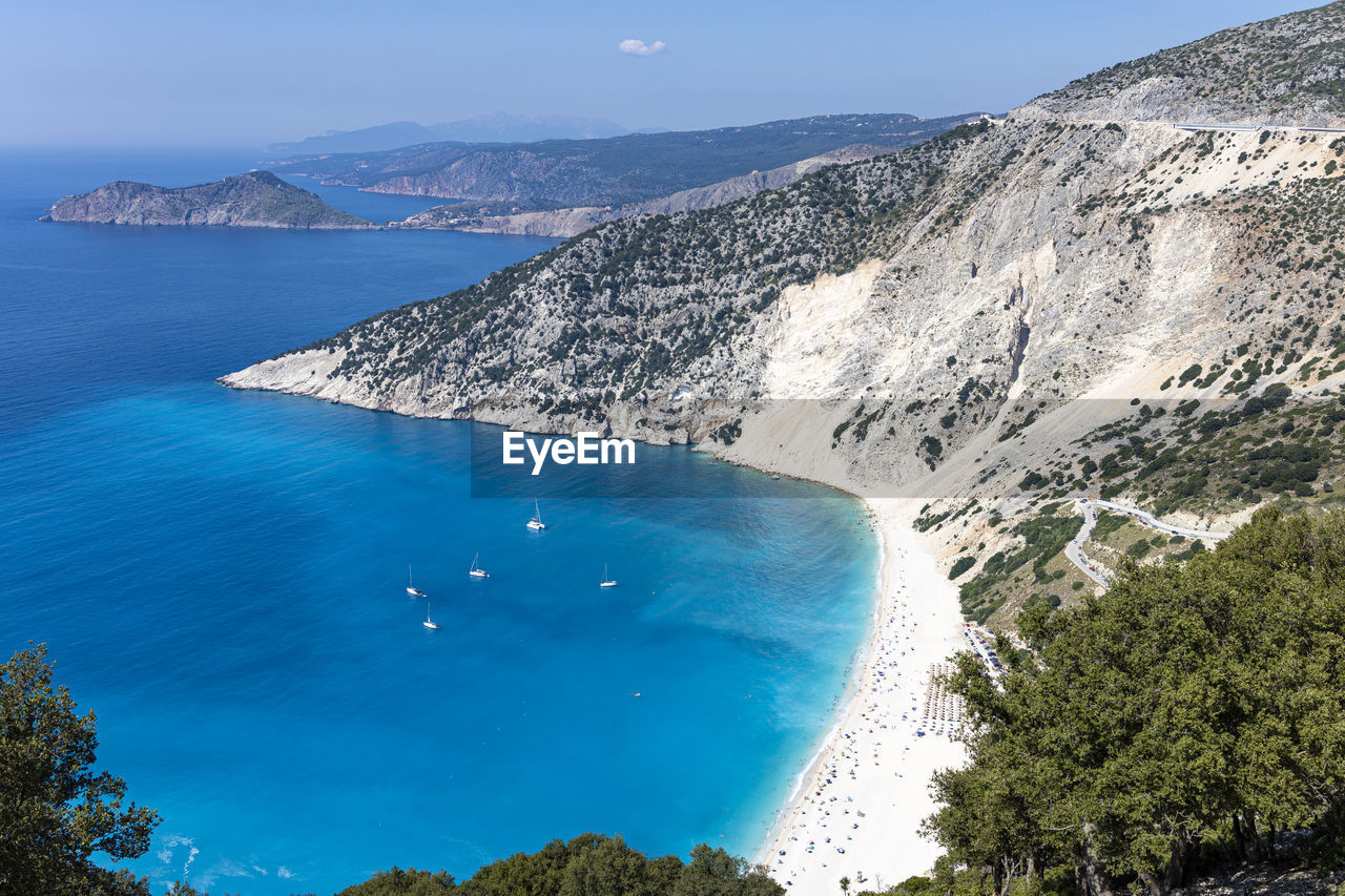 Myrtos beach, kefalonia, greece