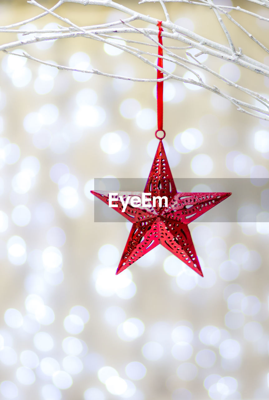 Close-up of christmas ornament