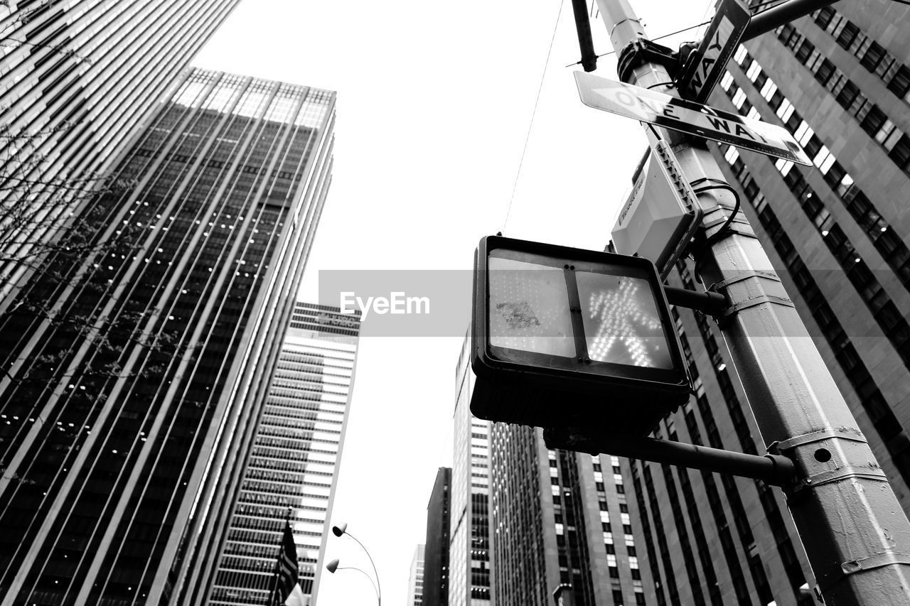 LOW ANGLE VIEW OF SKYSCRAPERS