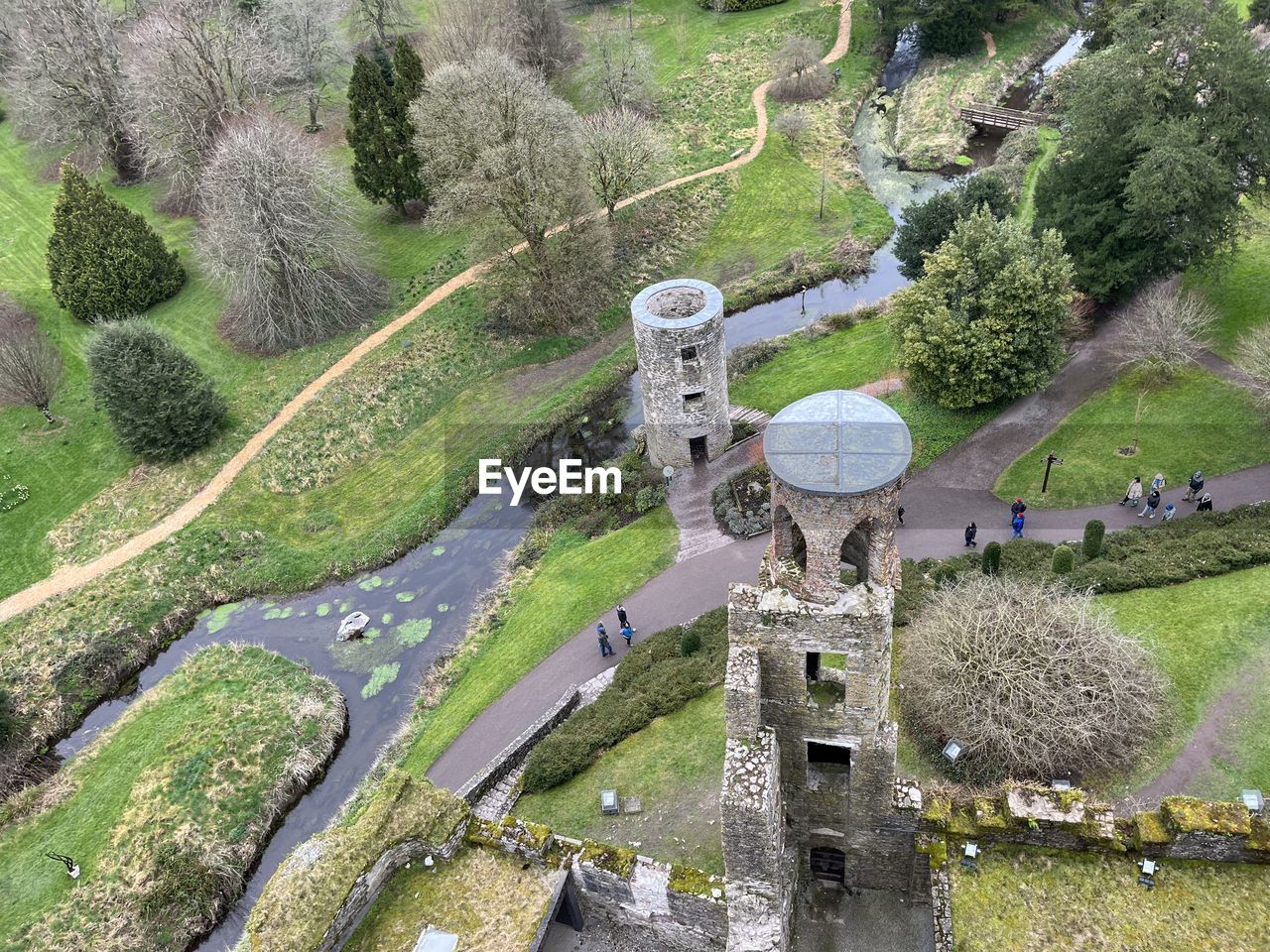 High angle view from blarney castle