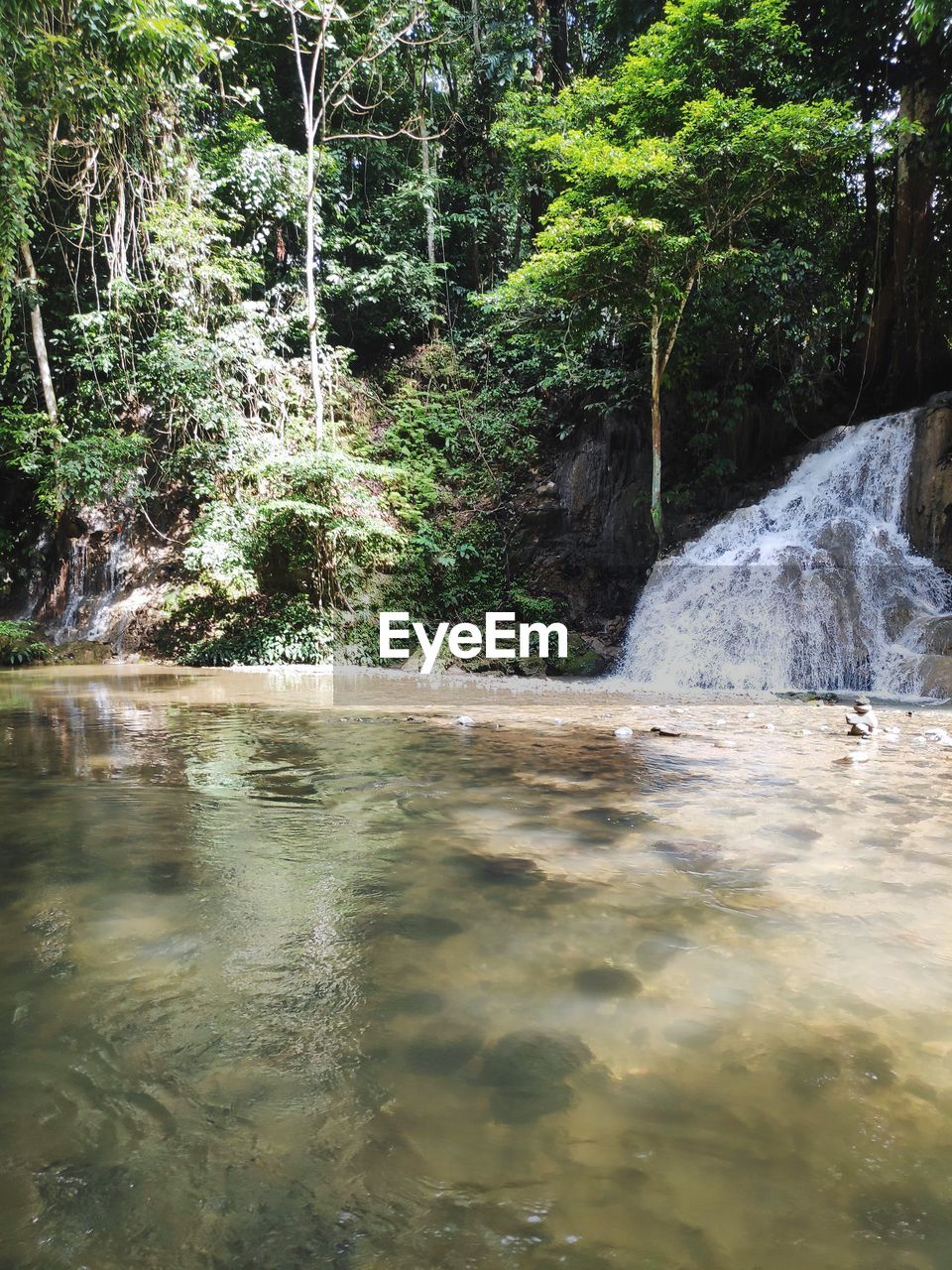 SCENIC VIEW OF WATERFALL