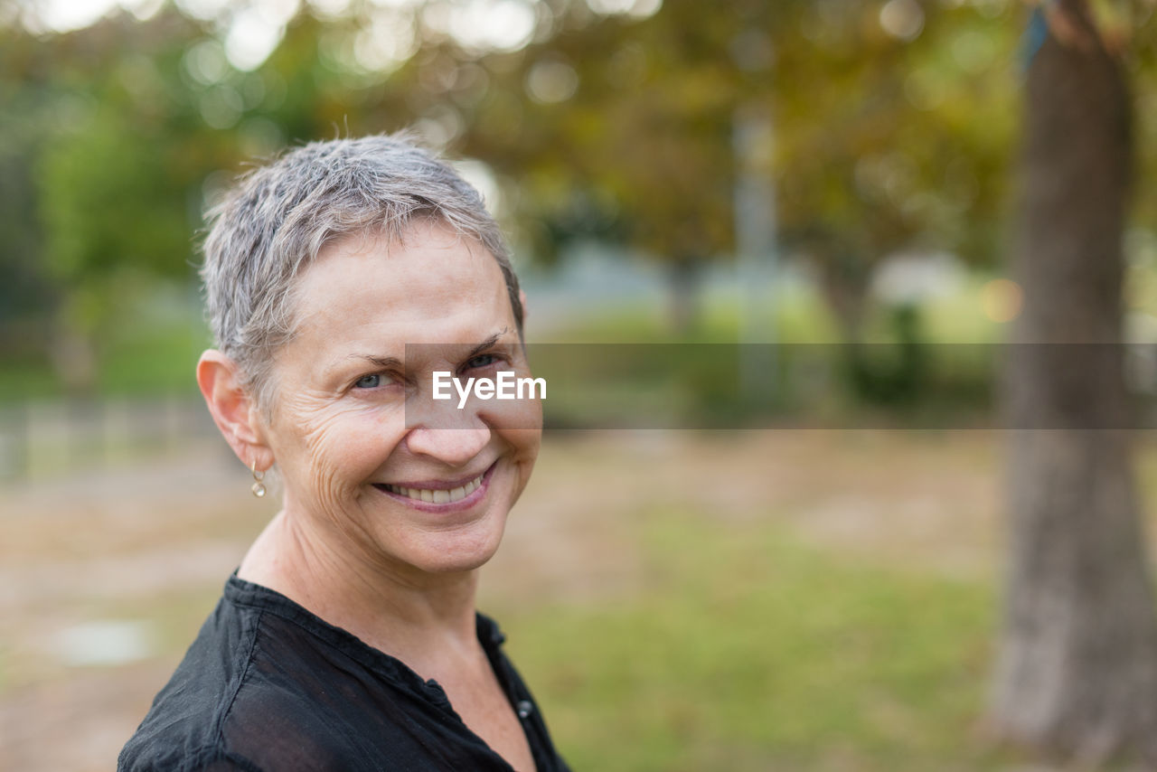 Portrait of smiling woman