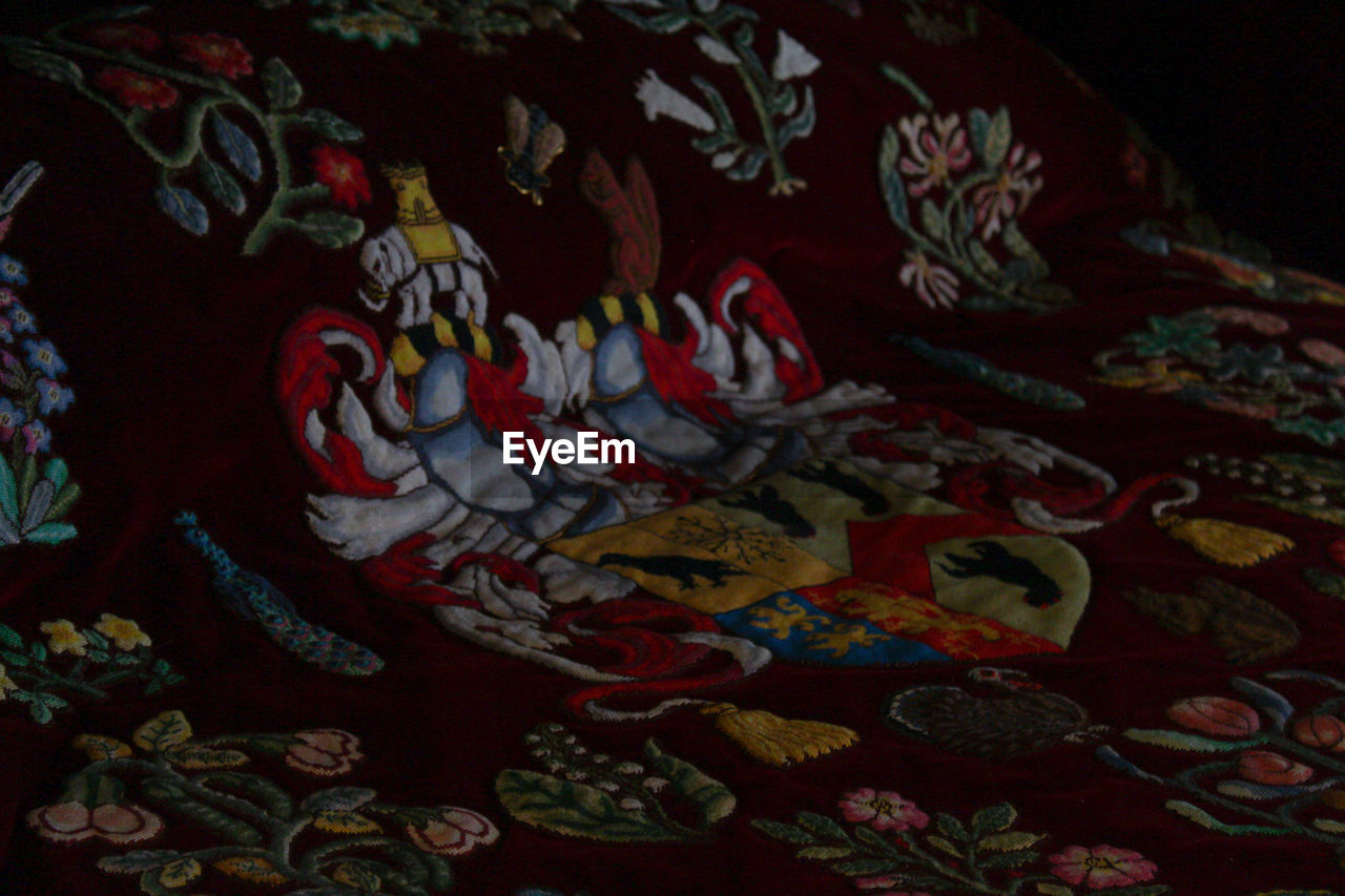 CLOSE-UP OF MULTI COLORED ART